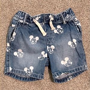 Baby Gap Disney Children’s Mickey Mouse denim shorts size 5